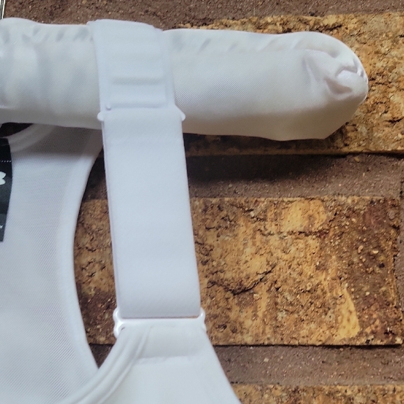 Under Armour White Compression High Support Sports Bra SIZE SMALL Nwt - Picture 5 of 11